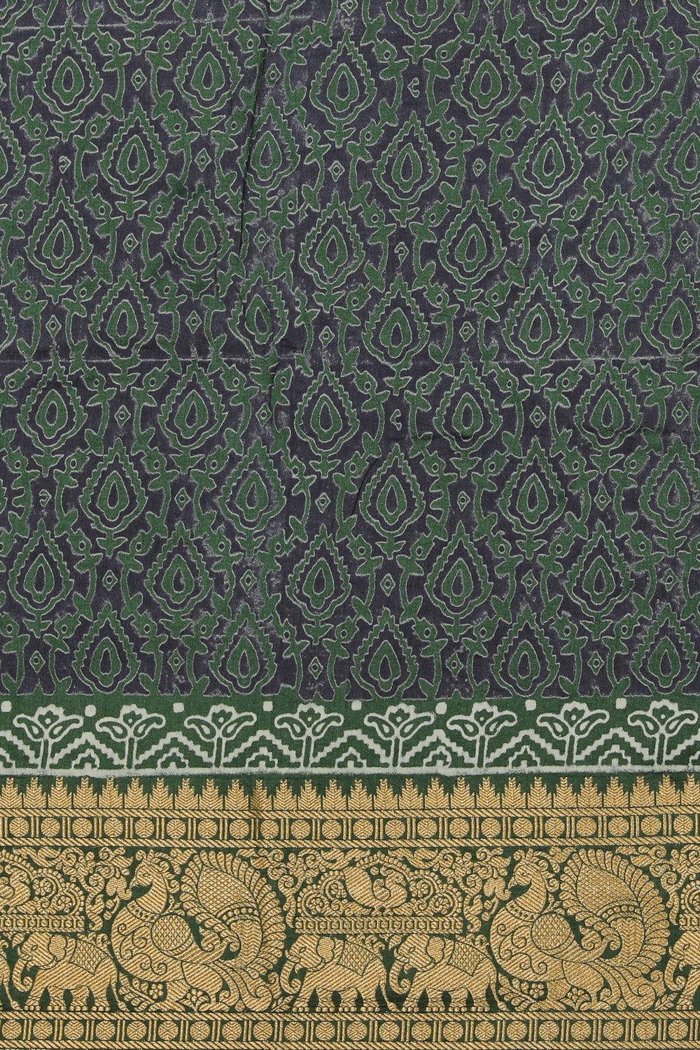 Image of Bagru Block Printed Saree